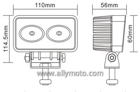 20W Cree LED Driving Light Work Light 1023